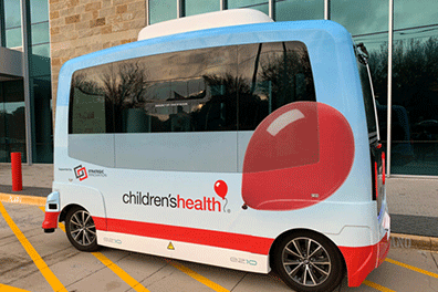 Children's Health Plano - Self-driving shuttle